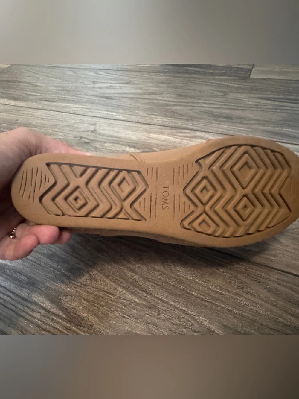 TOMS Girl’s Tan Ankle Booties with Side Zip